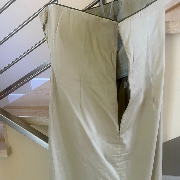 Vintage Floral Embroidered Strapless Dress - Picture 9 of 16